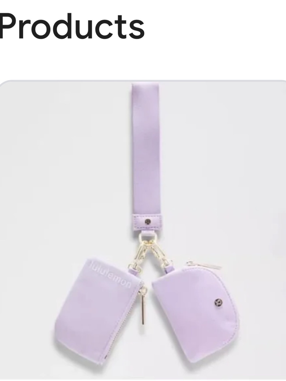 lululemon Dual pouch wristlet